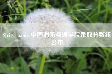 樟树中国消防救援学院录取分数线公布
