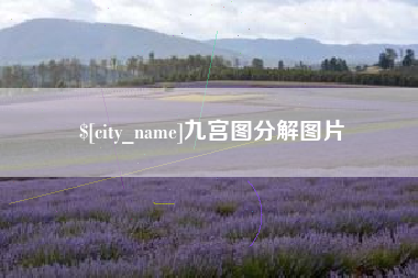 樟树九宫图分解图片