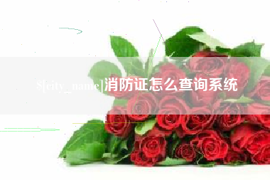 樟树消防证怎么查询系统