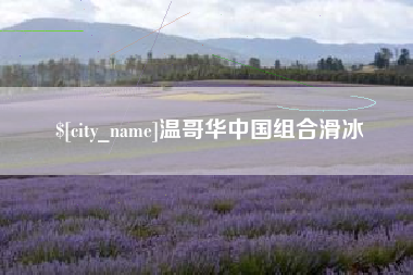 樟树温哥华中国组合滑冰