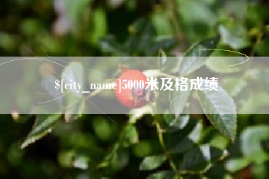 樟树5000米及格成绩