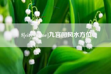 樟树九宫图风水方位
