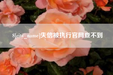 樟树失信被执行官网查不到
