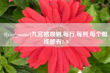 樟树九宫格规则,每行,每列,每个粗线都有1-9