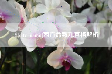 樟树西方命数九宫格解析