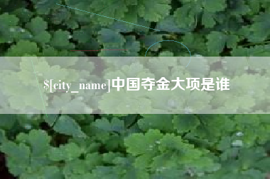樟树中国夺金大项是谁