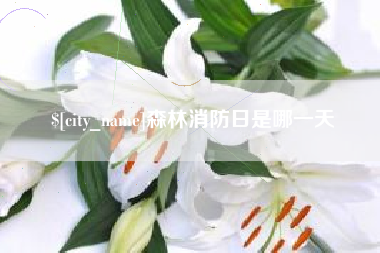 樟树森林消防日是哪一天