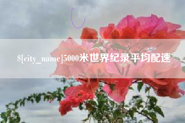 樟树5000米世界纪录平均配速