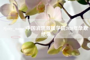 樟树中国消防救援学院2020年录取结果