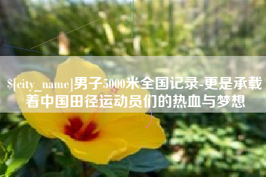 樟树男子5000米全国记录-更是承载着中国田径运动员们的热血与梦想