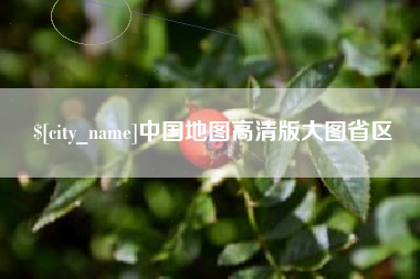樟树中国地图高清版大图省区