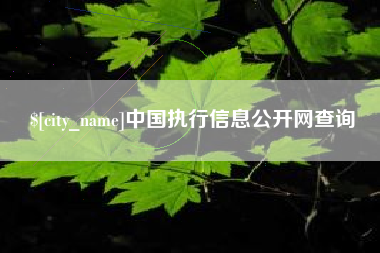 樟树中国执行信息公开网查询