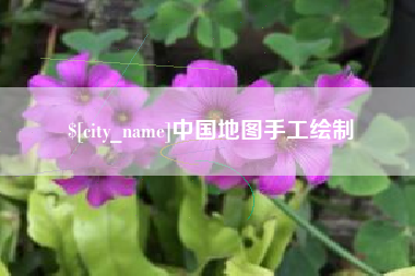 樟树中国地图手工绘制