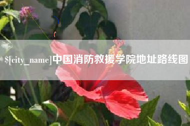 樟树中国消防救援学院地址路线图