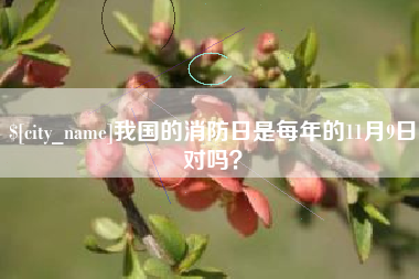 樟树我国的消防日是每年的11月9日对吗？