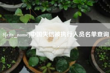 樟树中国失信被执行人员名单查询