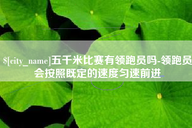 樟树五千米比赛有领跑员吗-领跑员会按照既定的速度匀速前进