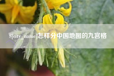 樟树怎样分中国地图的九宫格