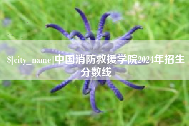樟树中国消防救援学院2024年招生分数线