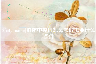 樟树消防中控证怎么考取需要什么条件