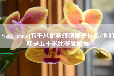 樟树五千米比赛领跑员是什么-他们就是五千米比赛领跑员