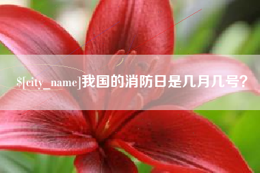 樟树我国的消防日是几月几号？