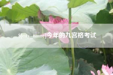 樟树今年的九宫格考试