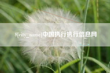 樟树中国执行执行信息网