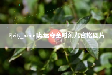 樟树奥运夺金时刻九宫格图片